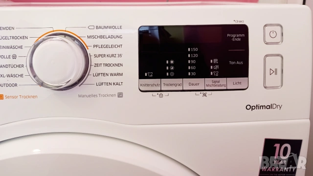 Кондензна сушилня с термопомпа SAMSUNG OptimalDry - 8 кг, снимка 3 - Сушилни - 54188907