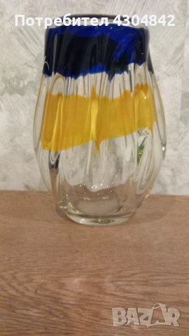 Ваза цветно стъкло , снимка 2 - Вази - 52161999