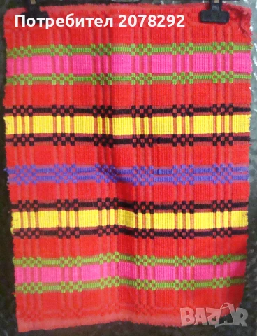 Пет ръчно тъкани стари вълнени покривки, снимка 5 - Покривки за маси - 50938458