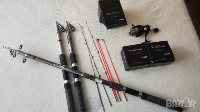 Три въдици с макари и подарък