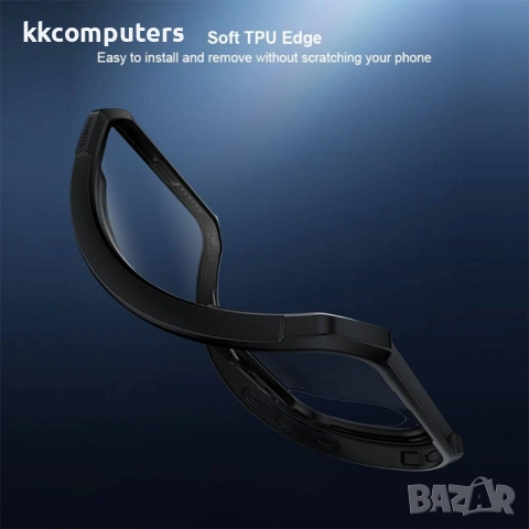 XUNDD Прозрачен Калъф за Xiaomi 17 Pro - TPU+Акрил, Airbag, 0.8mm защита, Черен, снимка 8 - Резервни части за телефони - 53888648