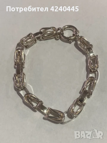 Сребърна гривна, снимка 1