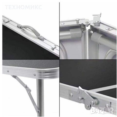 Мобилен комплект маса и 4 стола – практично решение за всяко пътуване и открито пространство, снимка 3 - Маси - 53262343