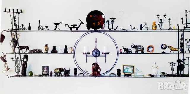 Стенeн рафт (етажерка) от ковано желязо 