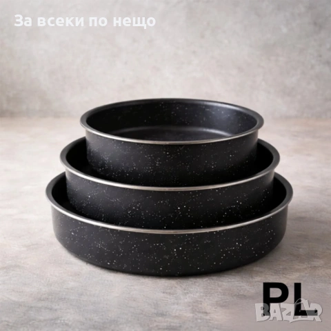 Промо 1+1 – 3 емайлирани тенджери 16/18/20см + 3 дълбоки емайлирани тави Voltz 26/28/30см Код P1942, снимка 3 - Съдове за готвене - 53731880