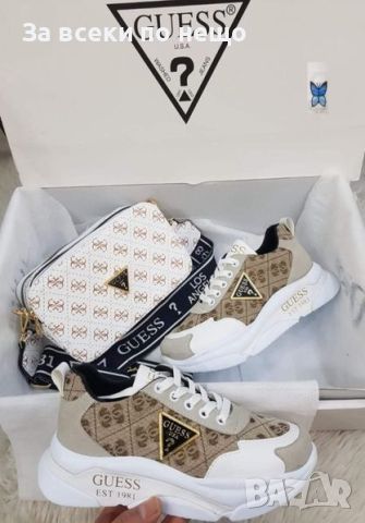 Дамски маратонки Guess 👟🔝 Дамски спортни обувки Гес - 2 цвята, снимка 2 - Маратонки - 45479778