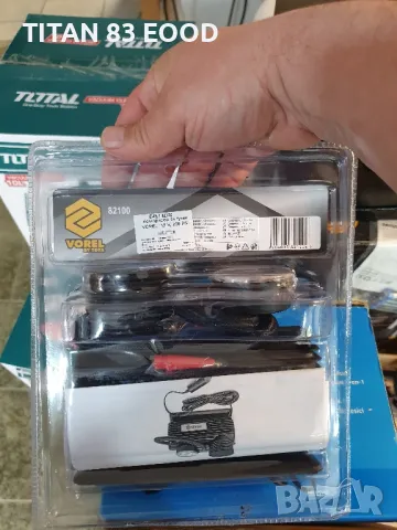 Компресор за гуми VOREL, 12 V, 250 PSI, снимка 4 - Компресори - 49921085