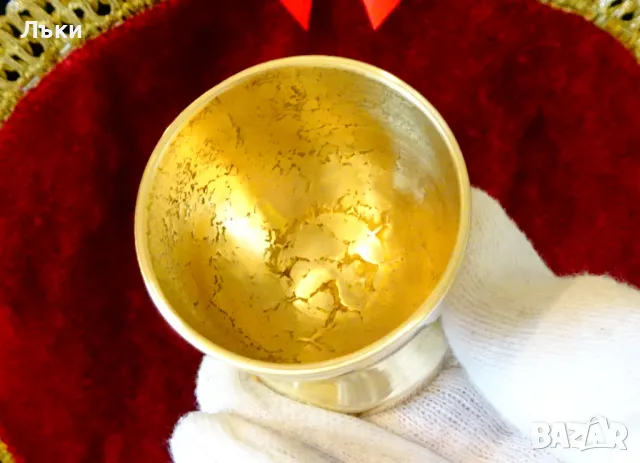 Бронзови чаши за ракия,свръх масивни,звънки. , снимка 3 - Антикварни и старинни предмети - 49815927