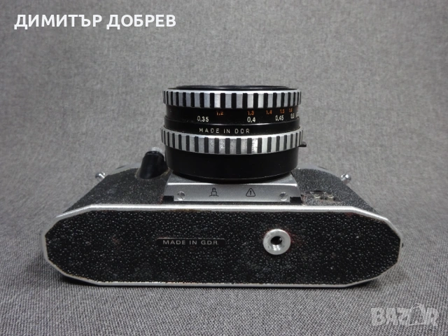 СТАР РЕТРО СОЦ ГДР DDR SLR ФОТОАПАРАТ PRAKTICA PL NOVA 1B + CARL ZEISS TESSAR 2.8/50 М42, снимка 8 - Фотоапарати - 53942831