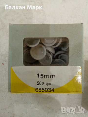 Двукомпонентни декоративни тапи ,капачки за винтове (15мм), снимка 3 - Други - 53635709