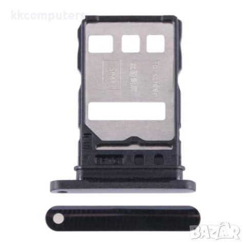 SIM / MicroSD държач /Черен/ за Huawei Nova 10 SE Баркод : 563541, снимка 1 - Резервни части за телефони - 46362707