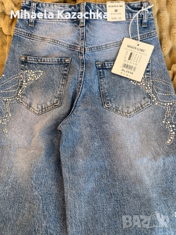 Дънки блестящи 🥰😍🤩, снимка 3 - Дънки - 53720439