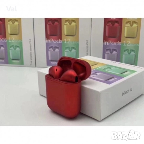 Безжични слушалки InPods 12, снимка 4 - Bluetooth слушалки - 52530472