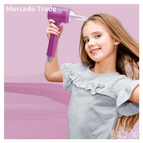 Комплект за фризьорство и грижа за коса за момиче с аксесоари - 11 части, снимка 3 - Кукли - 52656502