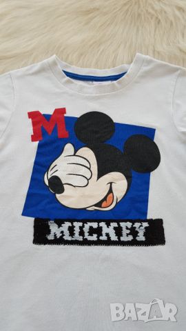 Детска тениска Mickey 5-6 години , снимка 3 - Детски тениски и потници - 46592450