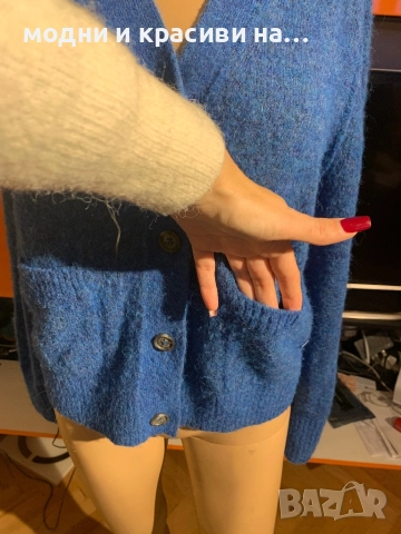 Синя жилетка плетиво Marc O'Polo, размер  XS, снимка 2 - Жилетки - 52949337