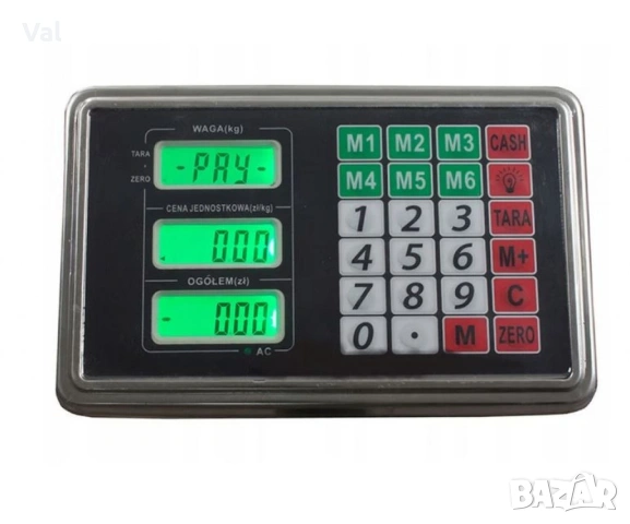 Индустриален кантар с платформа и LCD екран, снимка 4 - Електронни везни - 53847775