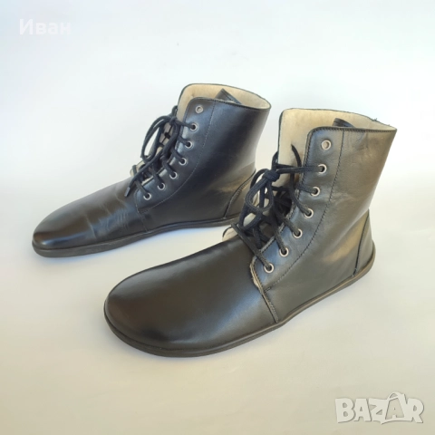 Нови мъжки/унисекс Barefoot боти Be Lenka кожа вълна, снимка 3 - Мъжки боти - 52623525