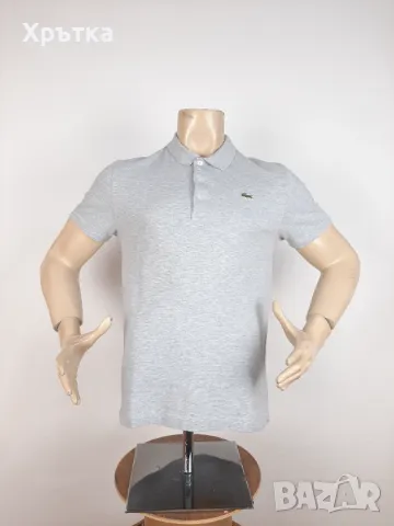 Lacoste Polo Shirt - Оригинална мъжка поло тениска размер M, снимка 4 - Тениски - 48827236