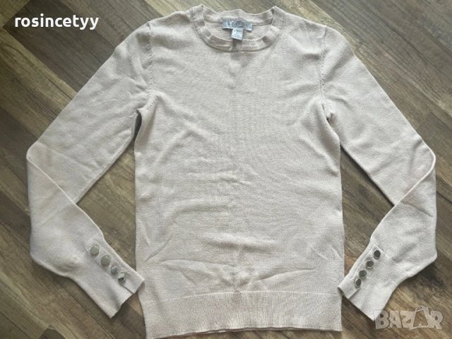 Бежова блузка, снимка 6 - Блузи с дълъг ръкав и пуловери - 50455018