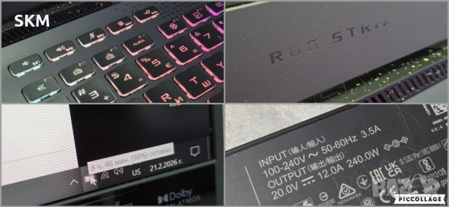 Ryzen 7|2K-165Hz|RTX3060|1TB-SSD|16RAM rog strix лаптоп laptop gaming гейминг рог стрикс, снимка 10 - Лаптопи за игри - 53588125