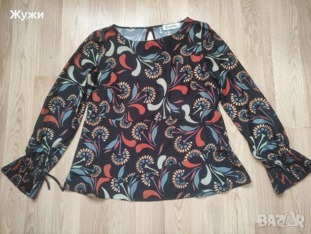 ДАМСКА блуза с дълъг ръкав, размер М, снимка 1 - Блузи с дълъг ръкав и пуловери - 46333577