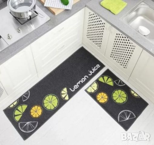 Комплект водоустойчиви противоплъзгащи постелки за кухня, различни цветове, снимка 8 - Пътеки - 46420323