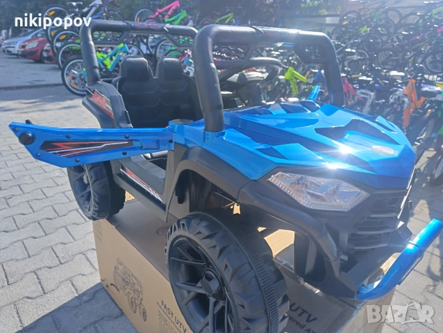 TEXAS акумулаторен джип FAST UTV син