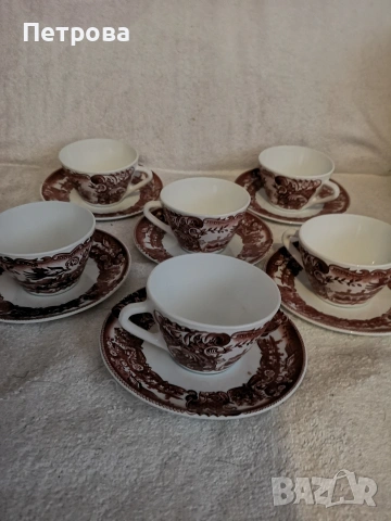 сервиз от 6 чаши за кафе или чай от порцелан , снимка 3 - Чаши - 53948604