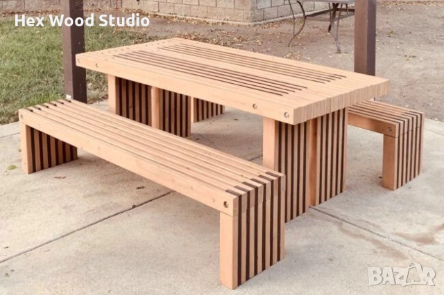 Градински комплект „Slat System“