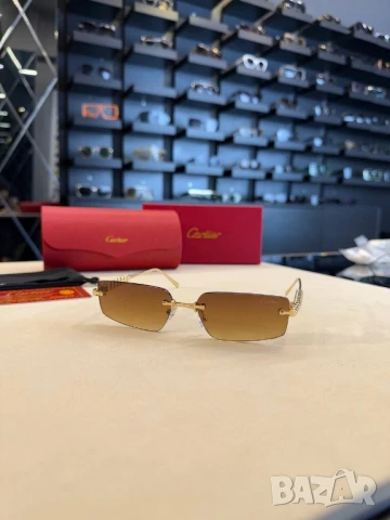 очила с черен обикновен калъф и ув защита cartier , снимка 13 - Слънчеви и диоптрични очила - 51080485