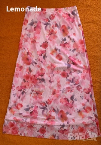 Нова дълга пола тюл С размер, снимка 3 - Поли - 51572083