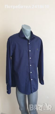 POLO Ralph Lauren Slim Fit Pique Cotton Mens Size L ОРИГИНАЛ! Мъжка Риза!, снимка 4 - Ризи - 46759238