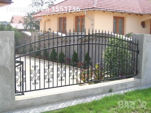 Огради,парапети, портали,навеси, гаражи и други  от ковано,гладко желязо и ламели , снимка 10 - Гаражни врати - 53721056