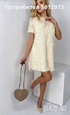 Пухена рокля, снимка 2 - Рокли - 53047967