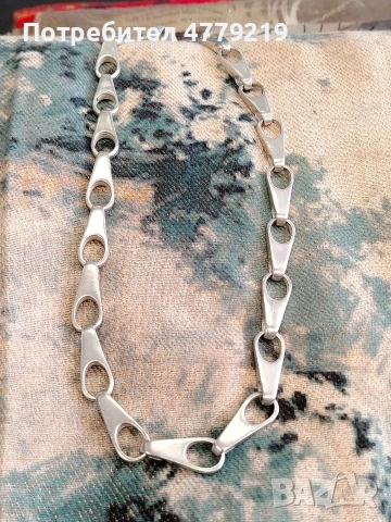 Масивен сребърен ланец , снимка 2 - Колиета, медальони, синджири - 54106114