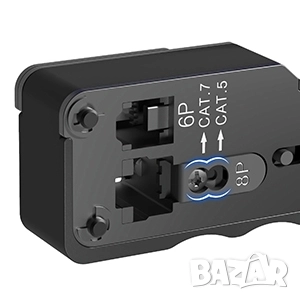 Професионални кримпващи клещи за RJ45 мрежови конектори, Cat 7, Cat 6A, снимка 11 - Клещи - 52569488