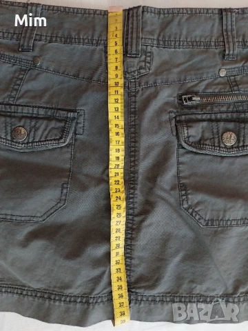 Clessentials S/М Къса дънкова Нова пола в сиво , снимка 2 - Поли - 51412783