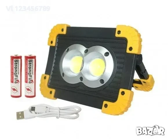 LED ПРОЖЕКТОР 20W АКУМУЛАТОРЕН 812 / LL-802 , снимка 3 - Къмпинг осветление - 53864647