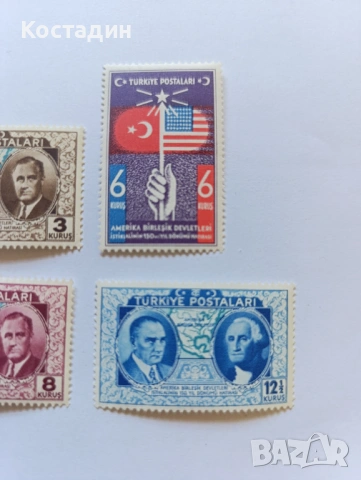 Пощенски марки Турция 1939, снимка 4 - Филателия - 53981069