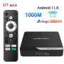 TV Box G7 MAX, Smart TV, AndroidTV, ТВ Бокс, Amlogic S905X4, 4/32GB, IPTV, , снимка 1 - Приемници и антени - 45343923