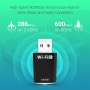 AX900 USB WLAN адаптер за компютър - двубандов 2.4GHz/5GHz с вграден драйвер, снимка 2