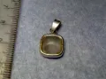 АР ДЕКО СТИЛ СКЪПОЦЕНЕН СРЕБЪРЕН ПЕНДАНТ СРЕБРО 925 с ШЛИФОВАН ЛУНЕН КАМЪК РЪЧНА ИЗРАБОТКА 49777, снимка 8
