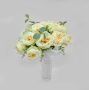 Изкуствени букети с рози и евкалиптови листа – Елегантна украса с дълготраен ефект, снимка 9