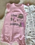 Комплект гащеризони/ромпъри розово, снимка 4