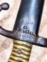 Френски щик нож байонет тесак Шаспо Chassepot M1866 еднакви номера , снимка 5