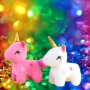 🦄 Розов еднорог играчка (12 см / 10 см) плюшена, снимка 1
