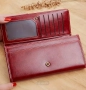 Голям кожен червен портфейл , снимка 2