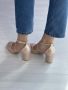Дамски затворени сандали с ток , снимка 3