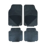 Гумени стелки с мокет универсални черни 4бр/к-т, снимка 1